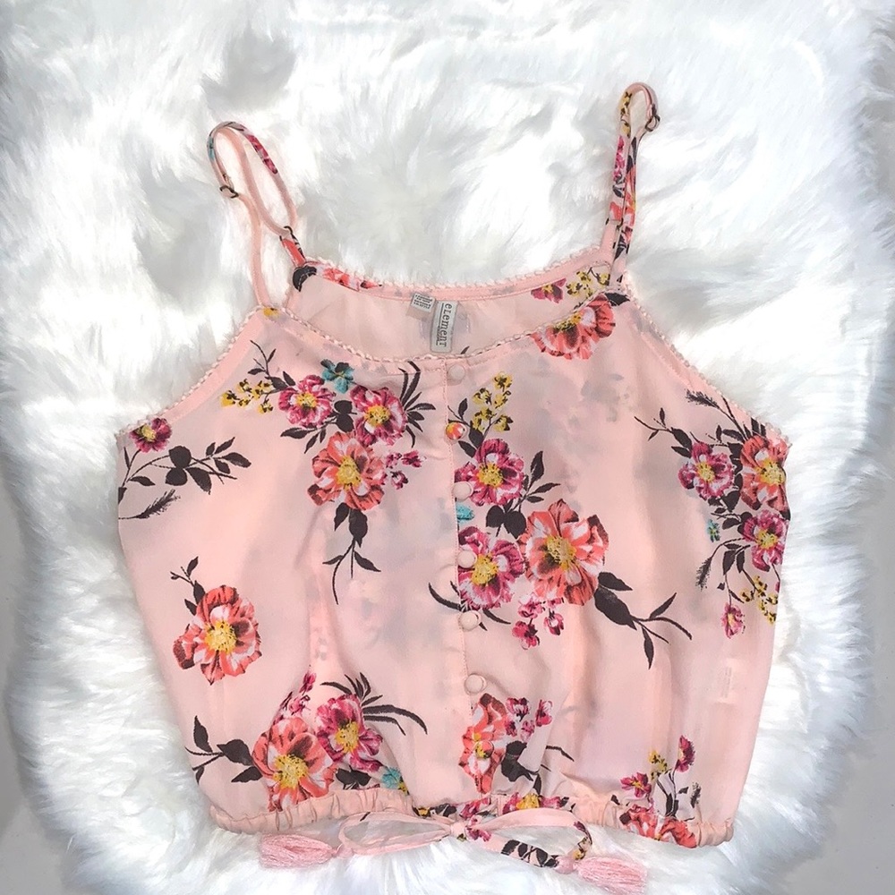 Element Eden Floral Crop Top Size Small - Picture 2 of 7